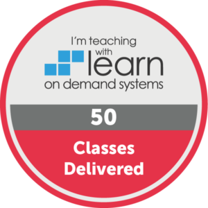 I'm teaching with learn on demand systems | 50 classes delivered